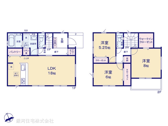 G00397341 神奈川県高座郡寒川町一之宮４丁目 新築一戸建て 3080万円【間取図】