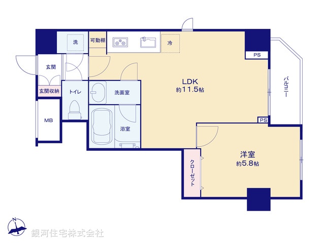G00397378 東京都台東区浅草６丁目 中古マンション 7290万円【間取図】