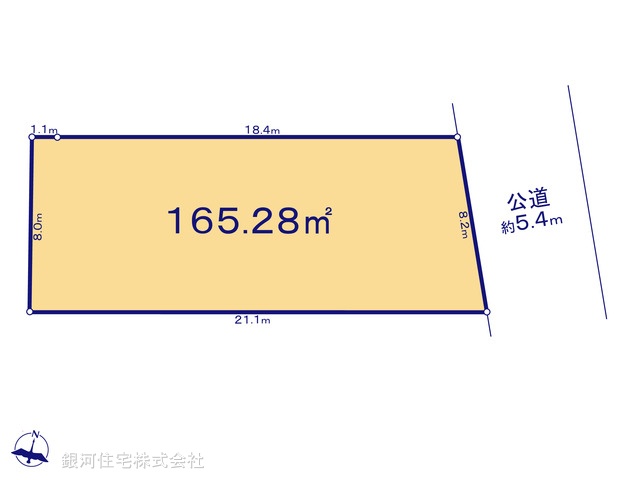 G00397385 東京都世田谷区奥沢２丁目 土地 2億6980万円【区画図】