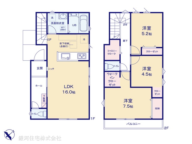 G00397428 千葉県千葉市若葉区みつわ台４丁目 新築一戸建て 3290万円【間取図】