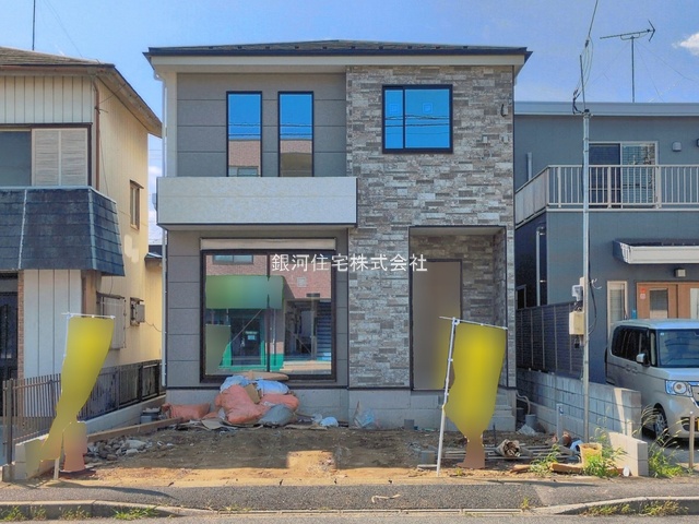 G00397433 千葉県流山市加５丁目 新築一戸建て 4698万円 土地面積124.09m² (約37.53坪) 建物面積111.57m² (約33.74坪) 間取り３ＳＬＤＫ 築年月2026年10月【外観5】