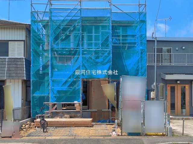 G00397433 千葉県流山市加５丁目 新築一戸建て 4698万円 土地面積124.09m² (約37.53坪) 建物面積111.57m² (約33.74坪) 間取り３ＳＬＤＫ 築年月2026年10月【外観8】