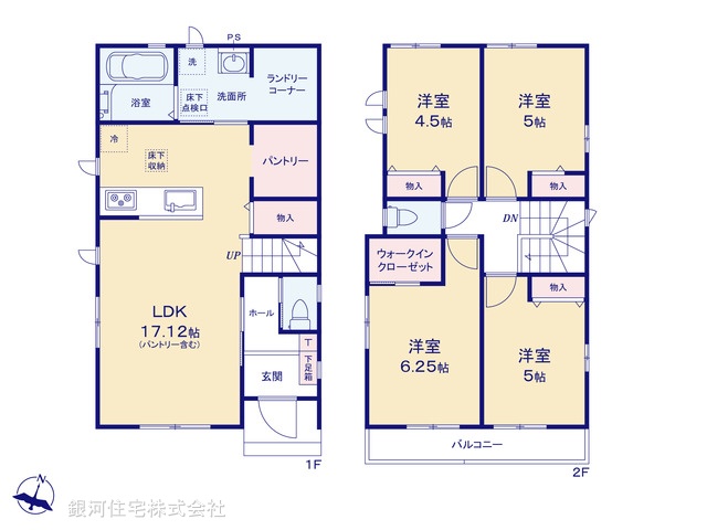 G00397444 千葉県船橋市松が丘２丁目 新築一戸建て 3290万円【間取図】