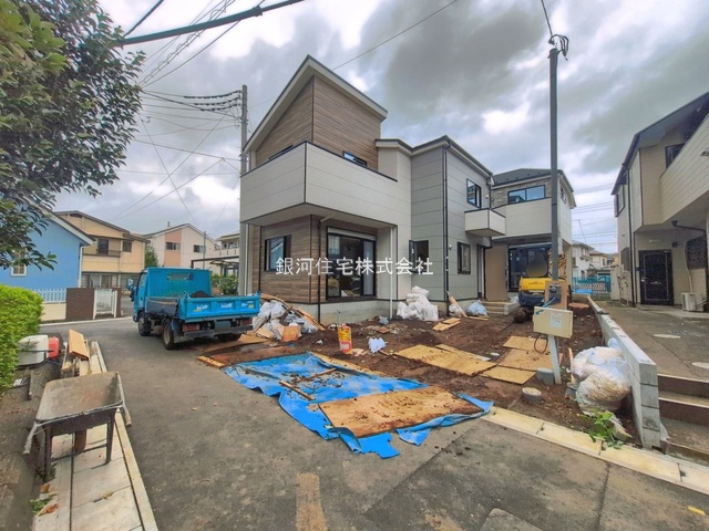 G00397446 千葉県松戸市殿平賀 新築一戸建て 5499万円 土地面積101.51m² (約30.70坪) 建物面積100.20m² (約30.31坪) 間取り４ＬＤＫ 築年月2026年09月(築１年以内)【外観3】