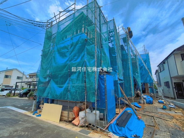G00397446 千葉県松戸市殿平賀 新築一戸建て 5499万円 土地面積101.51m² (約30.70坪) 建物面積100.20m² (約30.31坪) 間取り４ＬＤＫ 築年月2026年09月(築１年以内)【外観14】