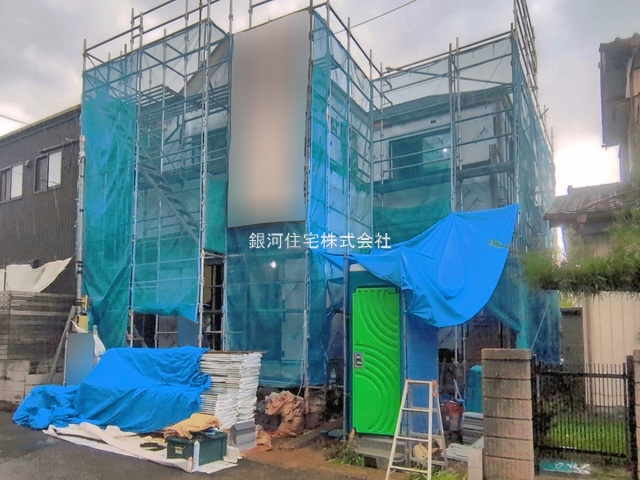 G00397459 千葉県流山市三輪野山１丁目 新築一戸建て 5499万円 土地面積109.32m² (約33.06坪) 建物面積106.40m² (約32.18坪) 間取り４ＬＤＫ 築年月2026年09月(築１年以内)【外観2】