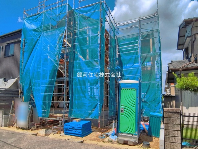G00397459 千葉県流山市三輪野山１丁目 新築一戸建て 5499万円 土地面積109.32m² (約33.06坪) 建物面積106.40m² (約32.18坪) 間取り４ＬＤＫ 築年月2026年09月(築１年以内)【外観12】