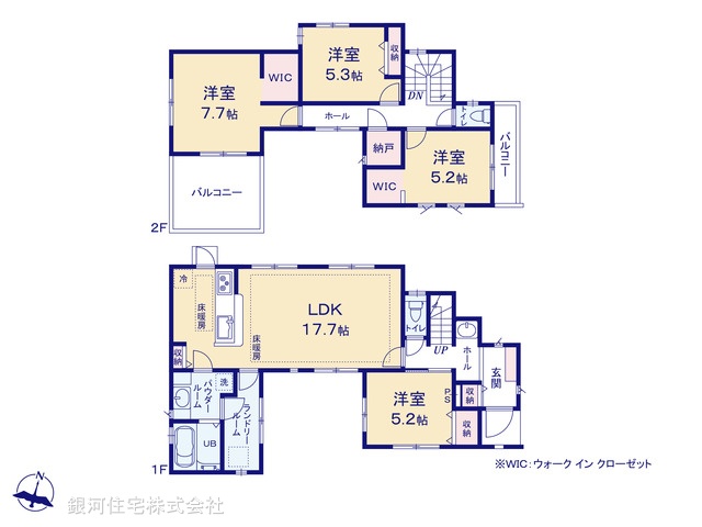 G00397819 東京都板橋区赤塚５丁目 新築一戸建て 9180万円【間取図】