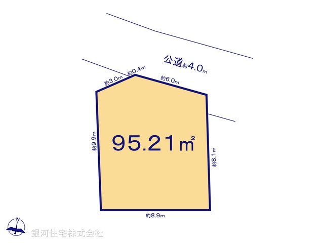 G00397838 東京都府中市是政１丁目 土地 4699万円【区画図】