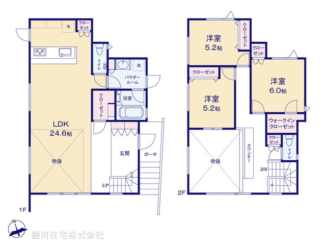 G00397908 神奈川県鎌倉市扇ガ谷４丁目 新築一戸建て 1億800万円【間取図】
