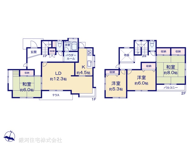 G00397936 埼玉県比企郡川島町八幡２丁目 中古一戸建て 1198万円【間取図】