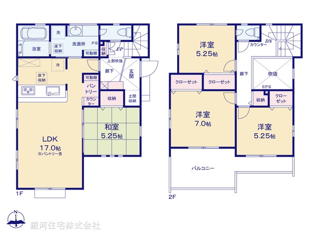 G00397968 東京都町田市成瀬台１丁目 新築一戸建て 5780万円【間取図】