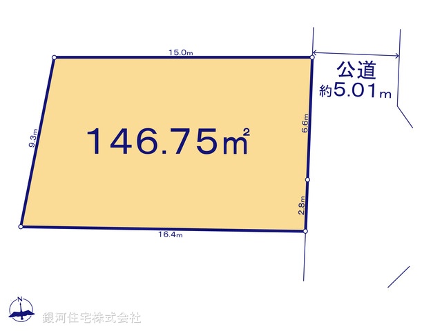 G00398031 千葉県松戸市大谷口 土地 3010万円【区画図】