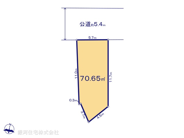G00398040 東京都江戸川区南小岩５丁目 土地 6499万円【区画図】