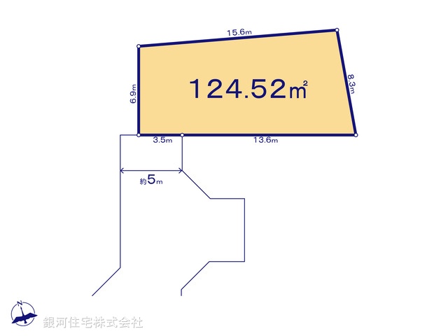 G00398070 神奈川県厚木市下荻野 土地 1930万円【区画図】