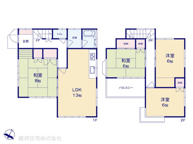 G00398083 埼玉県入間市大字小谷田 中古一戸建て 1230万円【間取図】