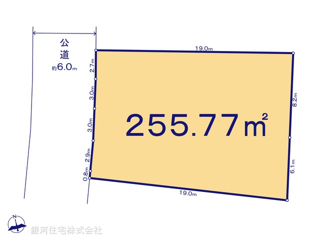 G00398085 東京都八王子市北野台２丁目 土地 3280万円【区画図】