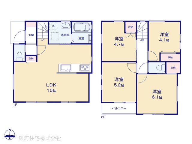 G00398101 千葉県流山市駒木 新築一戸建て 4280万円【間取図】