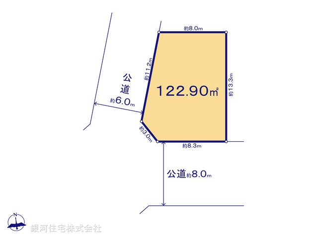 G00398194 神奈川県川崎市川崎区藤崎２丁目 土地 6980万円【区画図】