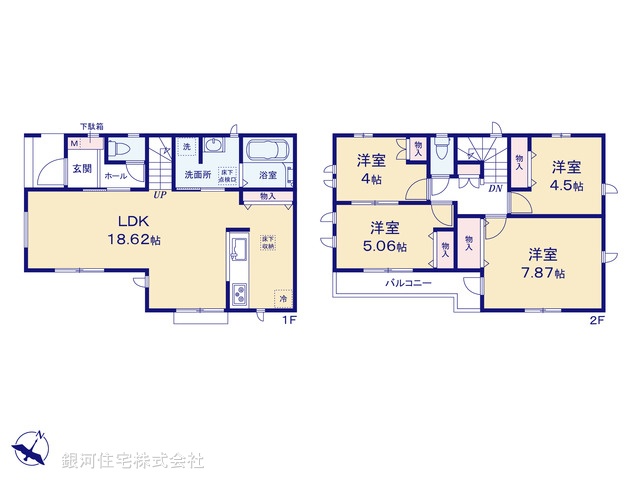 G00398206 東京都羽村市栄町２丁目 新築一戸建て 3690万円【間取図】