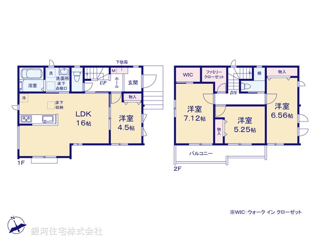 G00398220 千葉県松戸市八ヶ崎１丁目 新築一戸建て 4890万円【間取図】