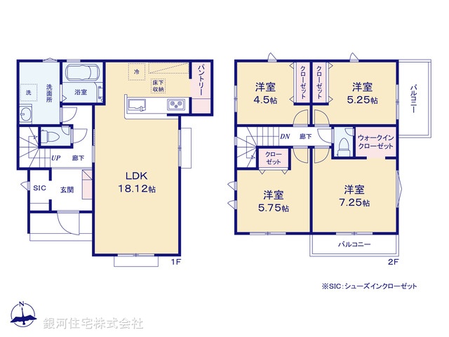 G00398226 東京都八王子市四谷町 新築一戸建て 3380万円【間取図】