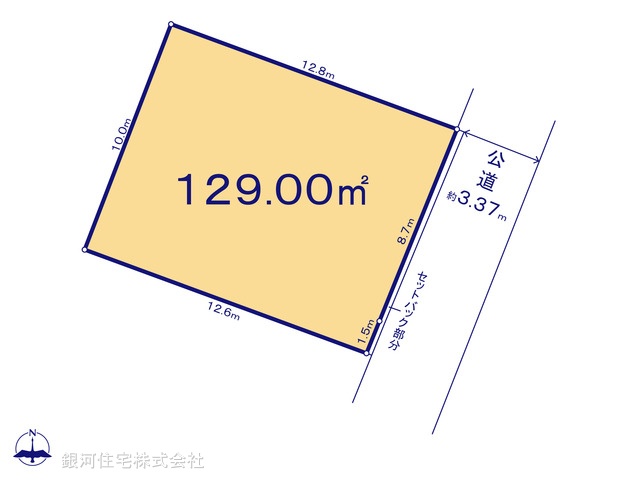 G00398246 東京都あきる野市二宮 土地 1990万円【区画図】