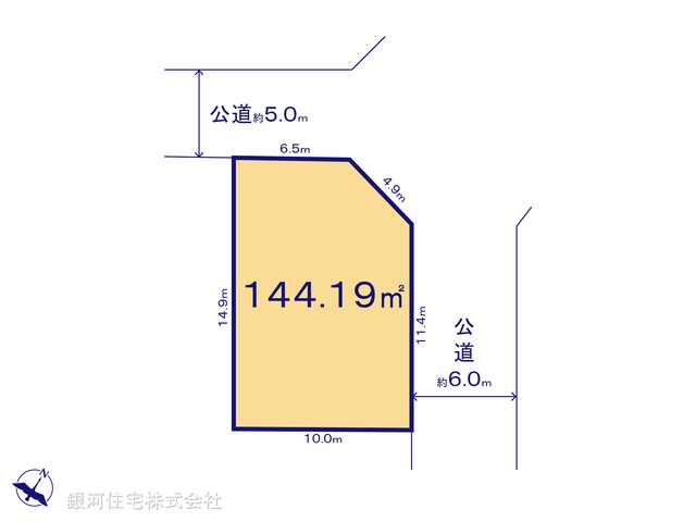 G00398249 東京都八王子市絹ヶ丘２丁目 土地 2760万円【区画図】