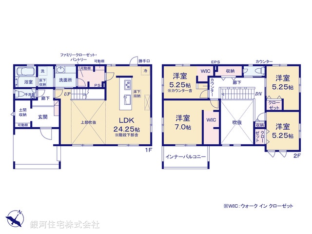 G00398278 東京都町田市能ヶ谷７丁目 新築一戸建て 7980万円【間取図】