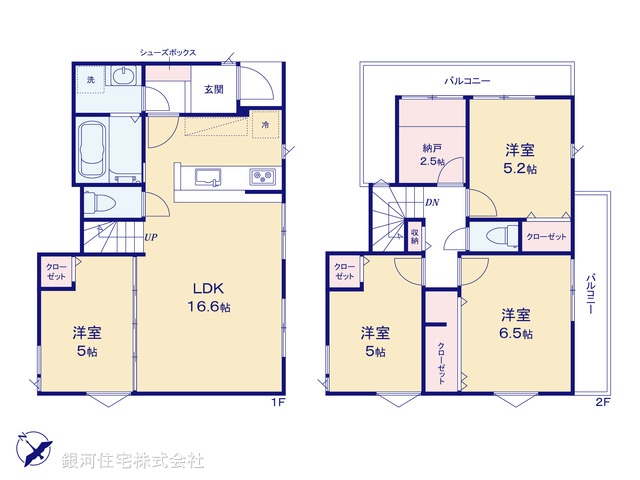 G00398296 千葉県船橋市高根台７丁目 新築一戸建て 4780万円【間取図】