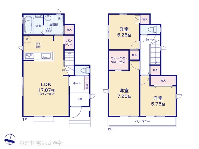 G00398309 東京都八王子市館町 新築一戸建て 3690万円【間取図】
