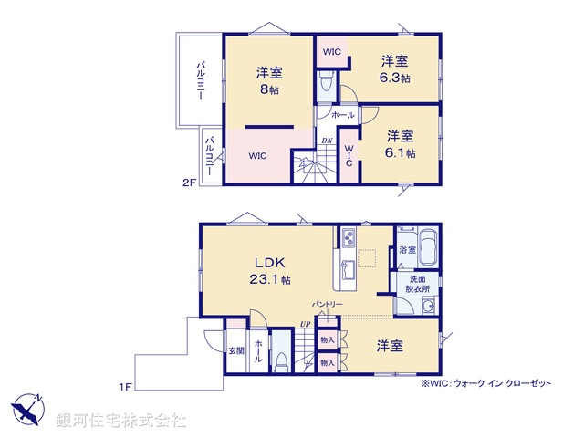 G00398311 埼玉県蓮田市馬込５丁目 新築一戸建て 5298万円【間取図】