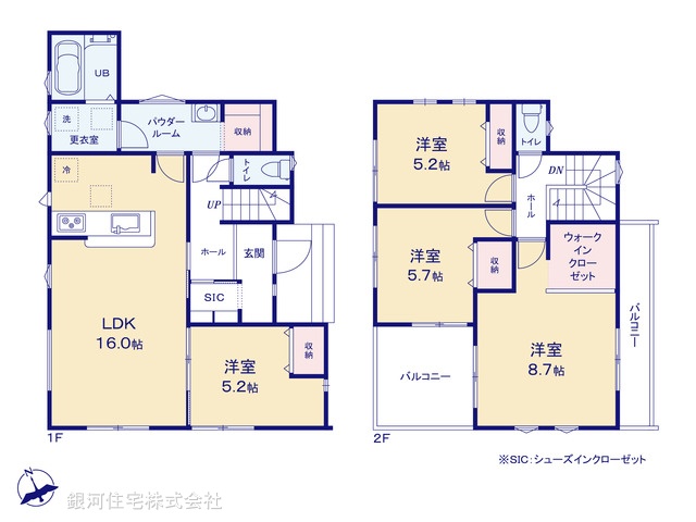 G00398408 埼玉県所沢市大字中富 新築一戸建て 3980万円【間取図】