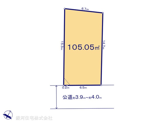 G00398431 東京都国分寺市東戸倉２丁目 土地 5600万円【区画図】