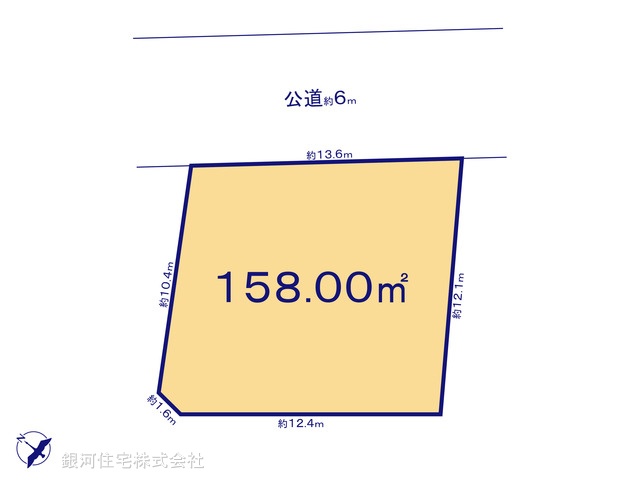 G00398478 東京都町田市玉川学園８丁目 土地 3680万円【区画図】