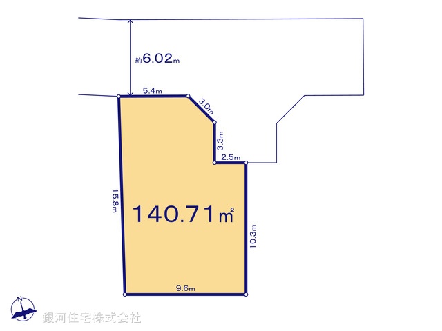 G00398545 東京都立川市柏町２丁目 土地 4980万円【区画図】