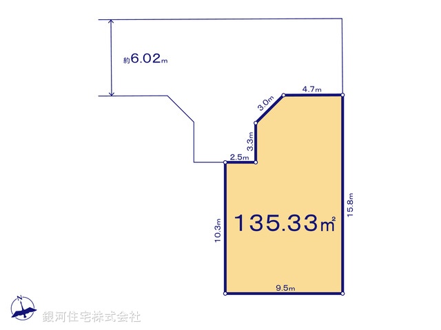 G00398546 東京都立川市柏町２丁目 土地 4800万円【区画図】