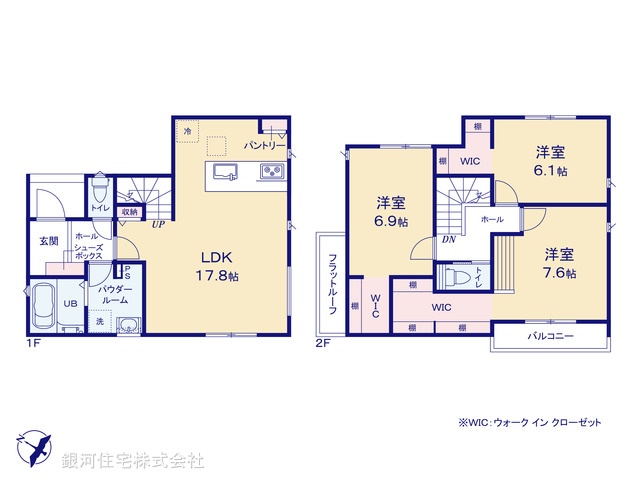 G00398601 神奈川県横浜市戸塚区名瀬町 新築一戸建て 4290万円【間取図】