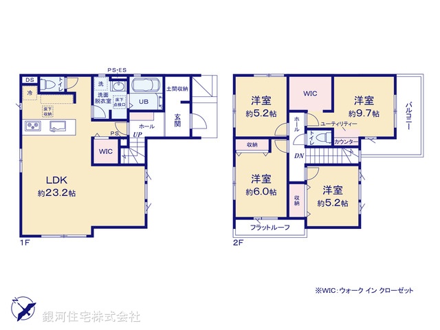 G00398605 埼玉県越谷市大字大里 新築一戸建て 4899万円【間取図】