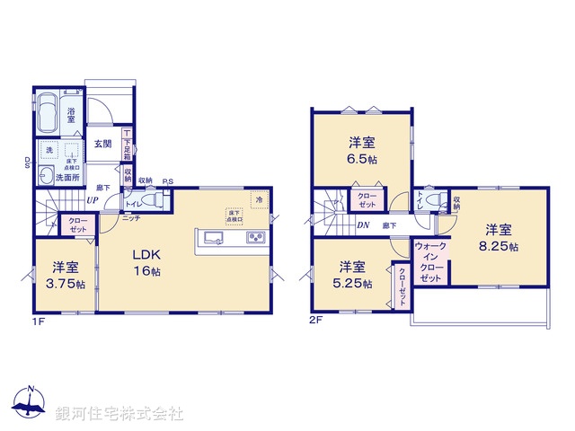 G00398709 埼玉県さいたま市桜区大字塚本 新築一戸建て 3499万円【間取図】