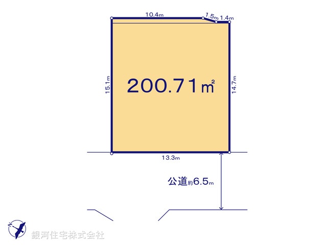 G00398713 神奈川県横浜市金沢区釜利谷東４丁目 土地(建築条件付土地) 4230万円【区画図】