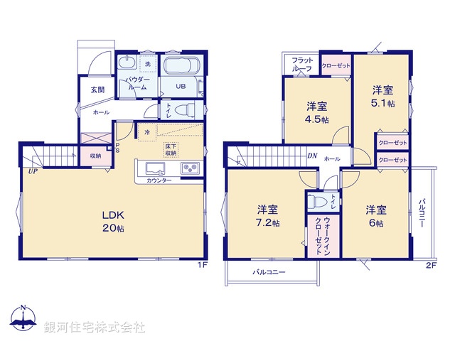 G00398857 東京都日野市日野台２丁目 新築一戸建て 5699万円【間取図】