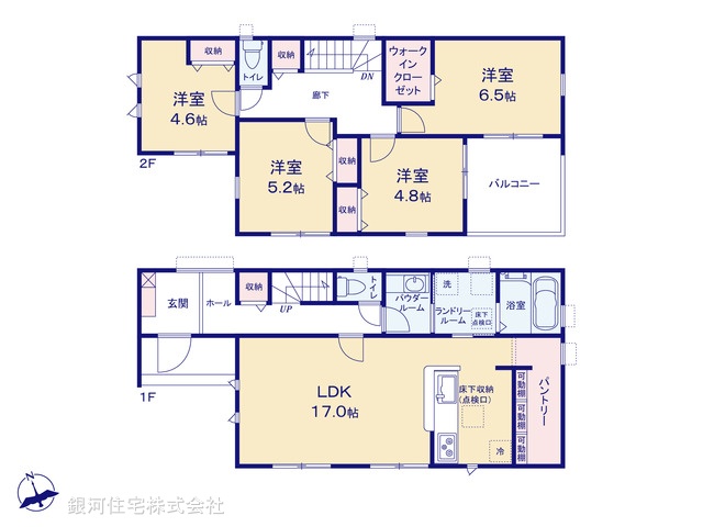 G00398880 千葉県千葉市若葉区小倉町 新築一戸建て 3490万円【間取図】