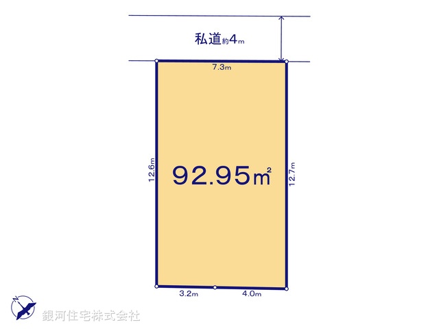 G00398959 千葉県船橋市東船橋６丁目 土地 4250万円【区画図】