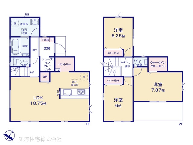 G00399003 千葉県千葉市若葉区若松町 新築一戸建て 3390万円【間取図】
