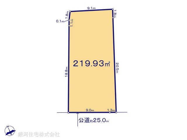 G00399029 東京都町田市小山町 土地 9180万円【区画図】