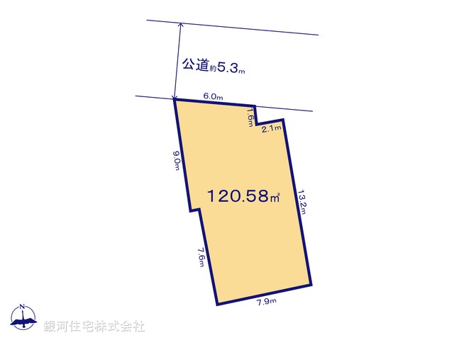 G00399036 千葉県市川市柏井町１丁目 土地 2800万円【区画図】