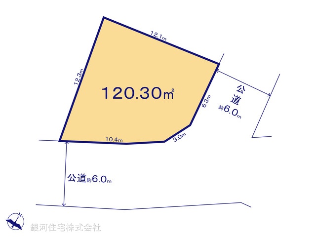 G00399037 千葉県市川市柏井町１丁目 土地 3600万円【区画図】