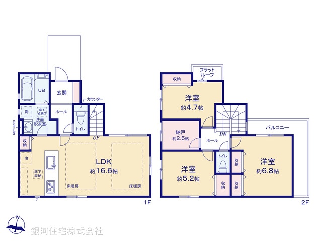 G00399049 東京都小平市小川町１丁目 新築一戸建て 5999万円【間取図】