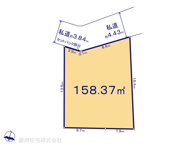 G00399085 神奈川県横浜市港北区篠原台町 土地 6480万円【区画図】